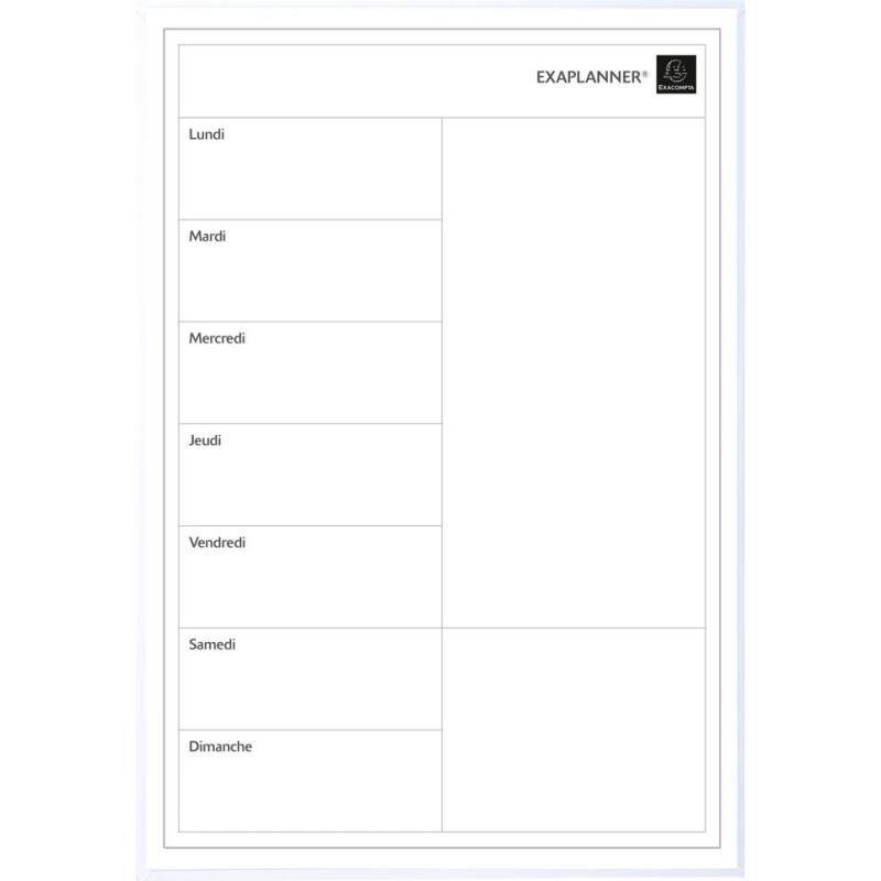 Planning magnétique FR Perso 43x30cm