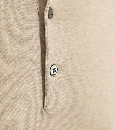 Profuomo Poloshirt Luxury Knitted Ecru PPWD10001J-F kopen