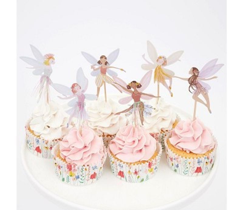 Meri Meri Cupcake Kit med Feer, 24 stk.