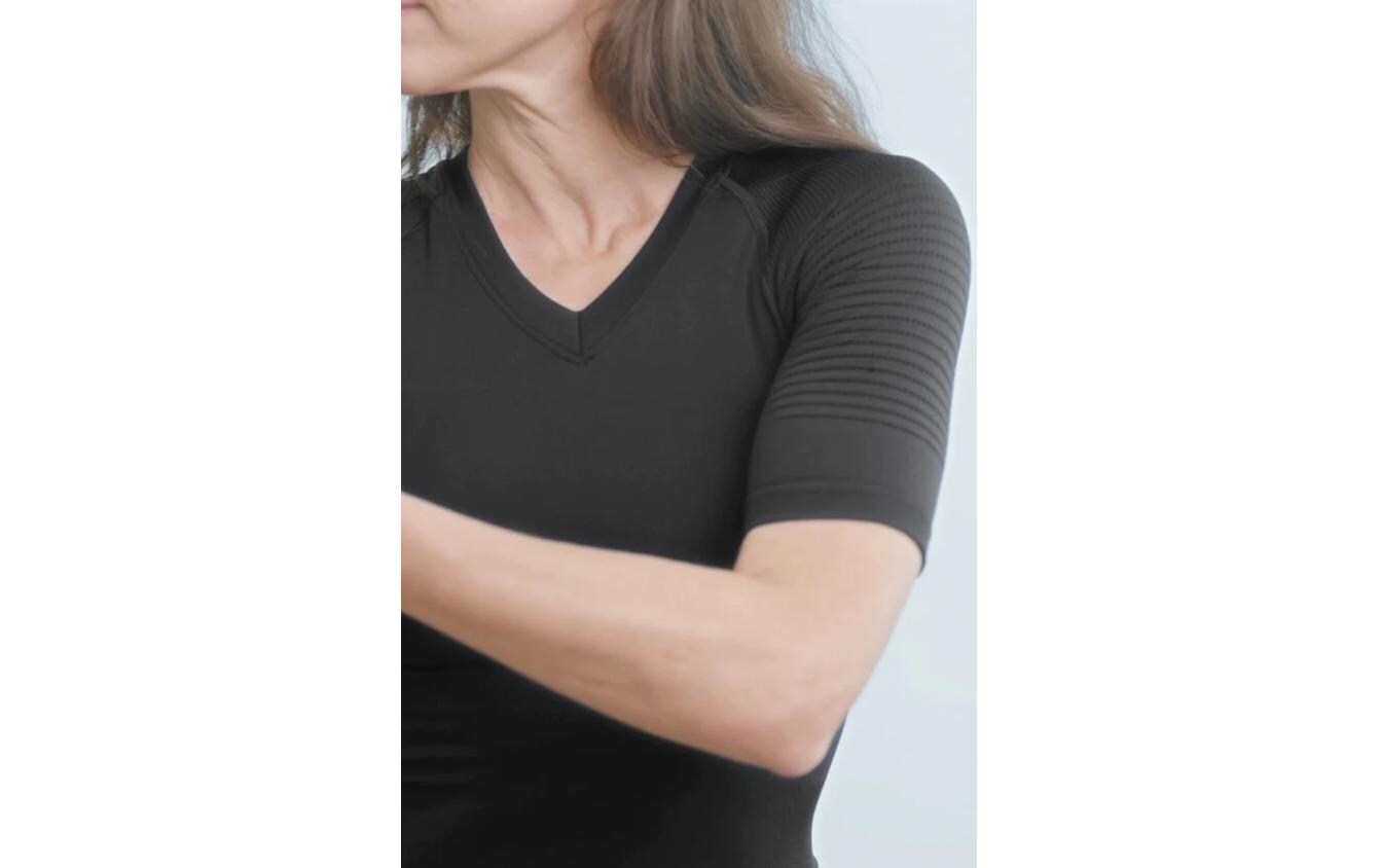 Körperhaltung Shirt Damen, schwarz Grösse M/LHaltungskorrigierendes Shirt für Damen