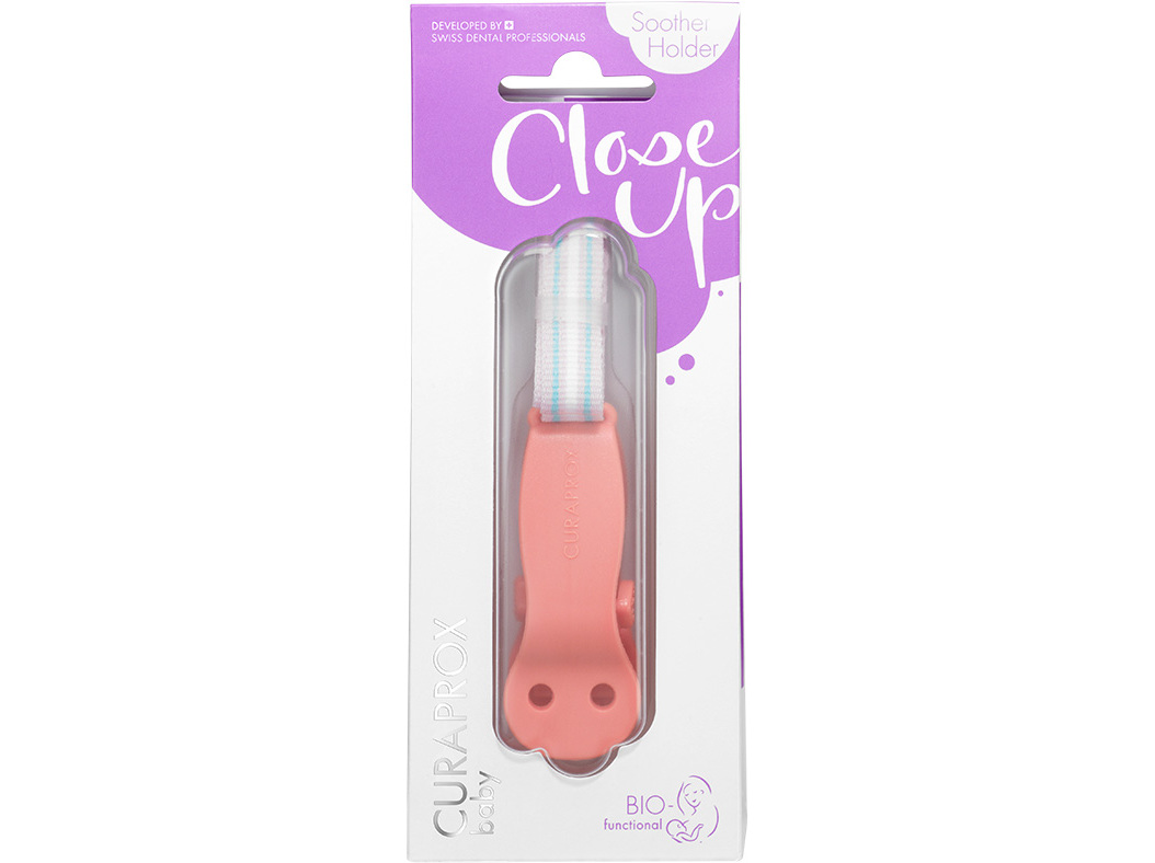 SUPORTE CHUPETA CURAPROX BABY TRANSPARENTE