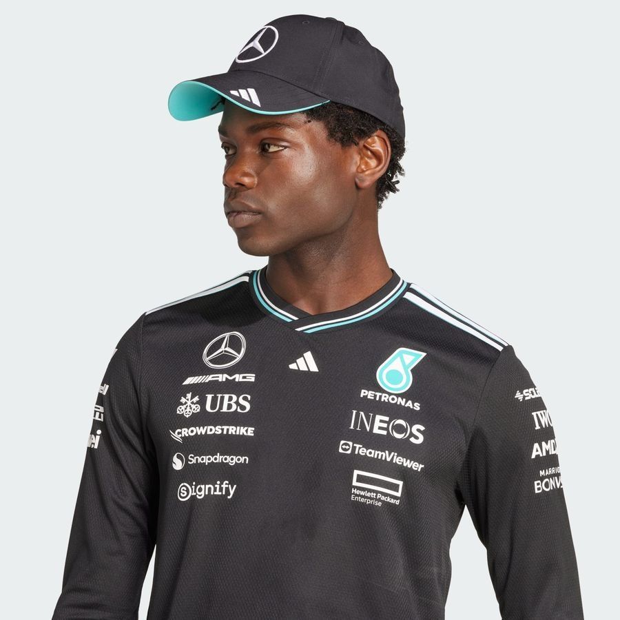 Adidas Maillot pilote manches longues noir authentique Mercedes - AMG Petronas Formula One Team