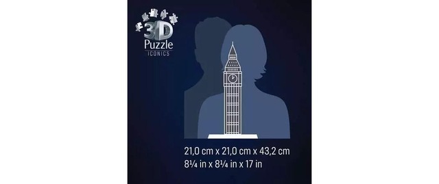 Ravensburger 3D-Puzzle »Iconics Big Ben with Light« 3D-Effekt