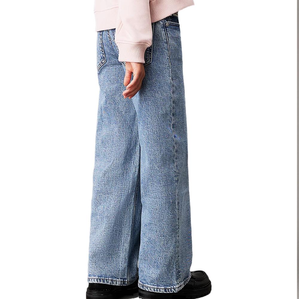 Calvin Klein Jeans Jeans Bleu Fille Calvin Klein Jeans Wide
