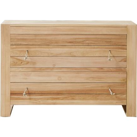Commode de rangement en teck massif Minimalys