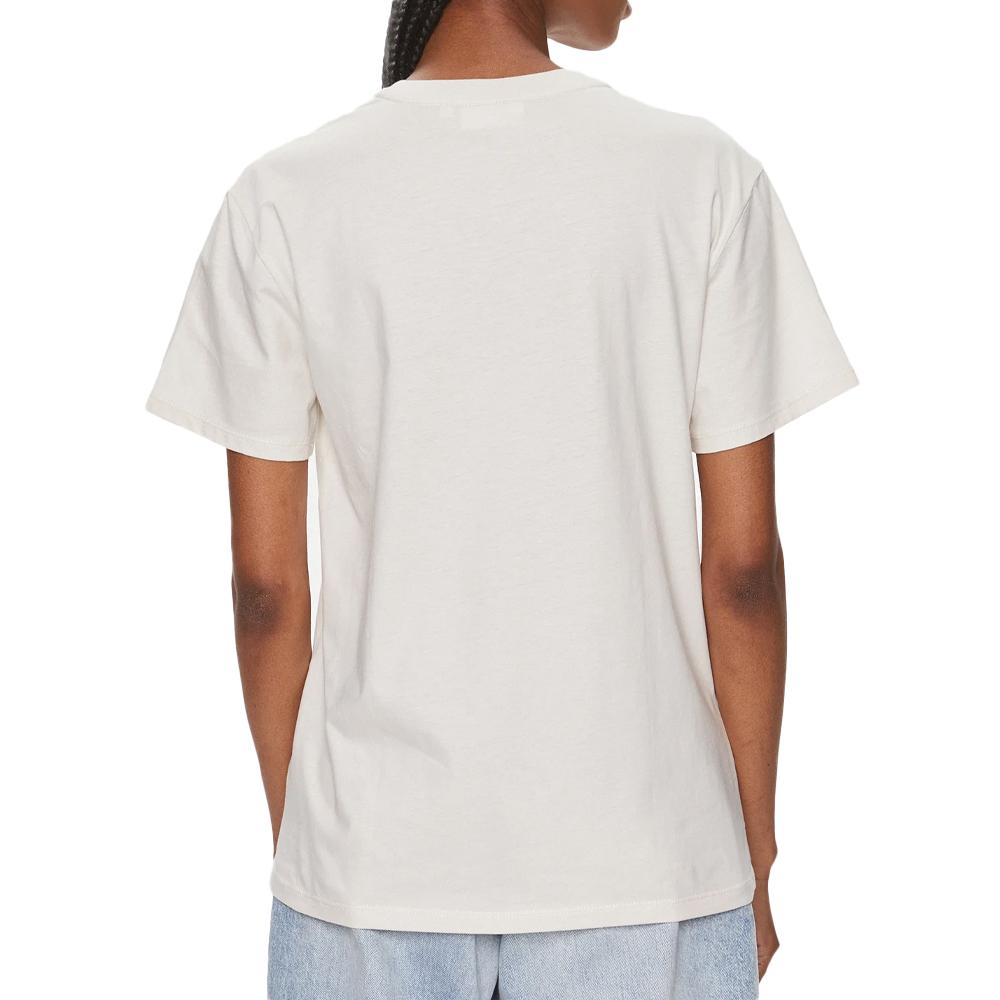 Calvin Klein Jeans T-shirt Écru Femme Calvin Klein Micro Logo