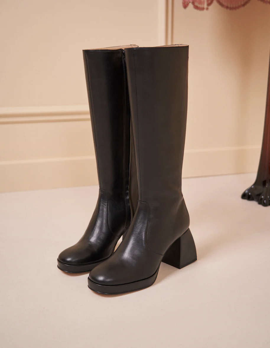 Bottes Anna - Cuir noir