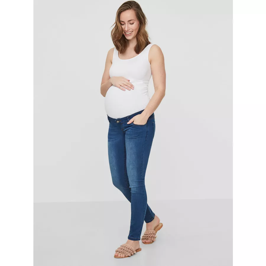 mama licious Umstandsjeans MLFIFTY Medium Blue Denim
