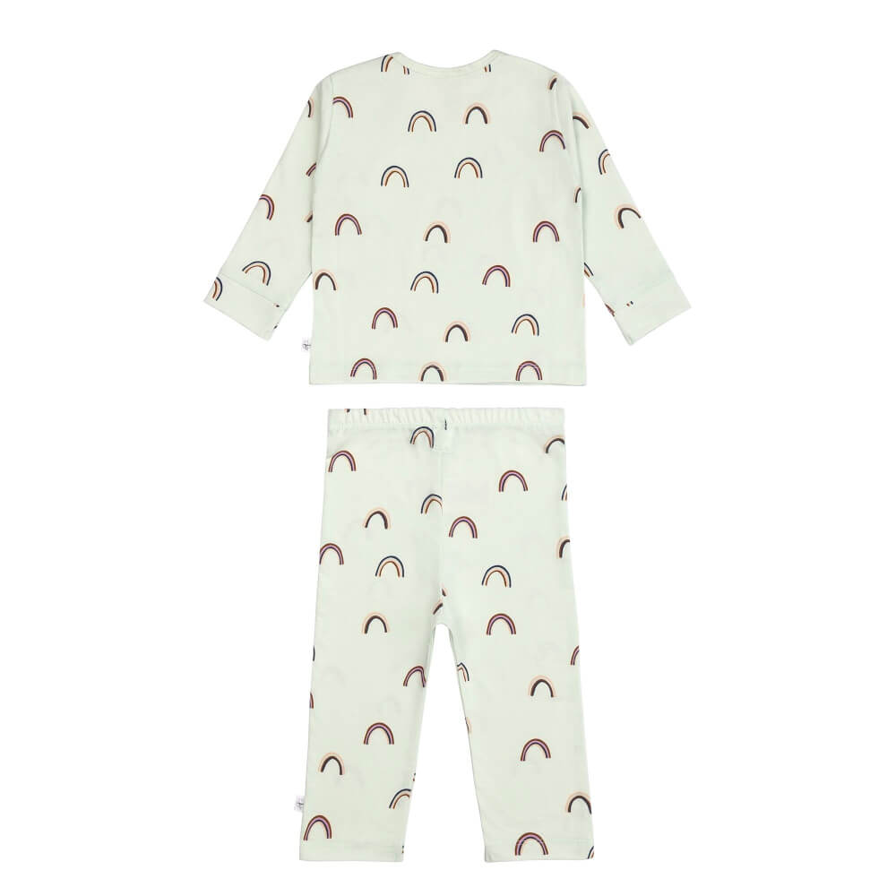 Long Sleeve Set Rainbow mint, 98/104,