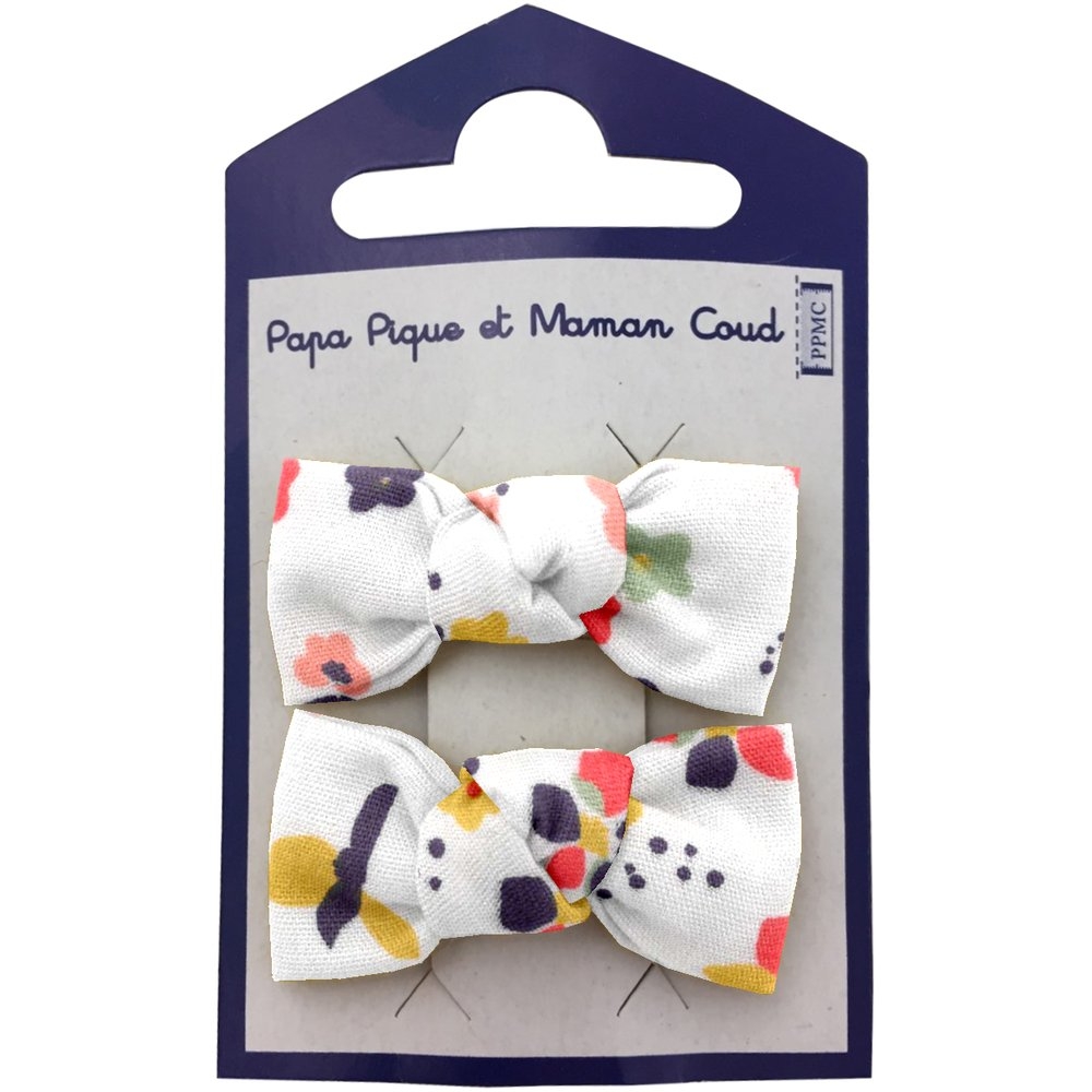 Barrettes Clic-Clac Petits Noeuds Reveil Printanier