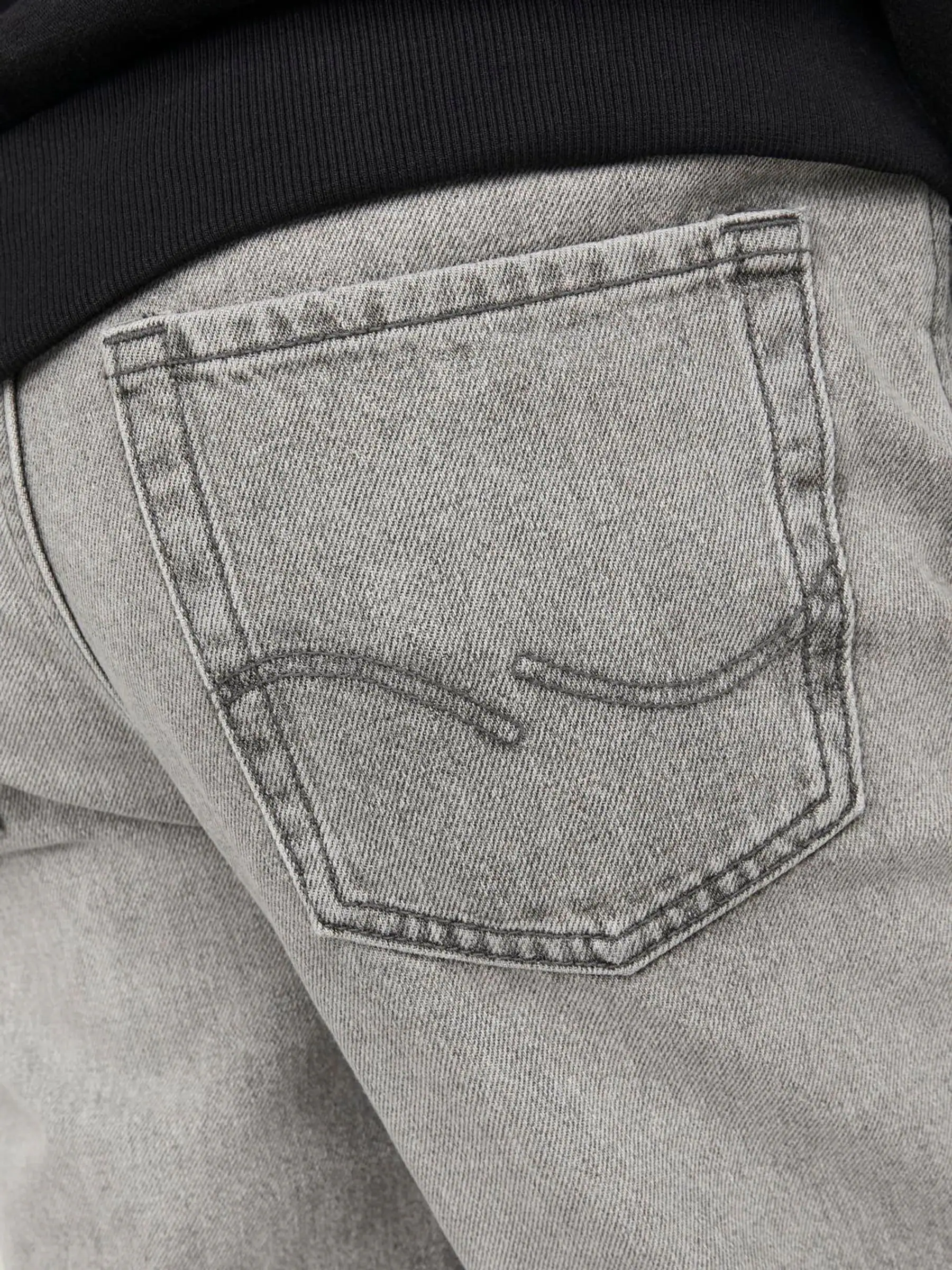 Grijs - JACK & JONES Junior Chris Relaxed Fit Black Jeans
