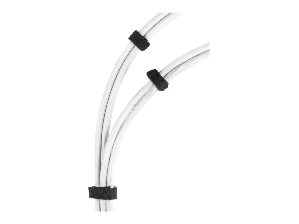 DELTACO CM1025S - Kabelbinderrulle - 25 m - sort
