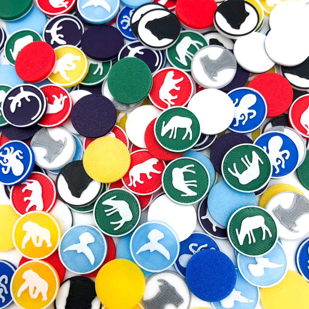 Ark Nova – Jetons Animaux – Mondes Marins (42 pcs)