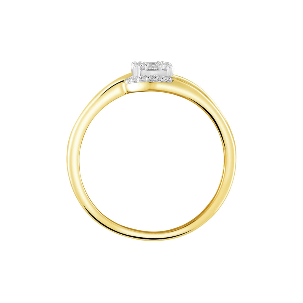 Bague Melinia Or Jaune Diamant