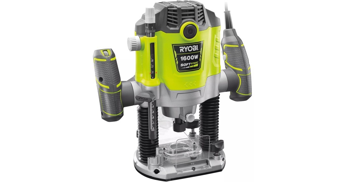 RyobiBovenfrees RRT1600-K  (Groen/zwart, Incl. koffer)