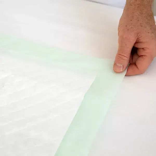 Protetor de cama Hartmann Confiance 5 Drops 40 x 60 cm, pacote com 30 unidades.