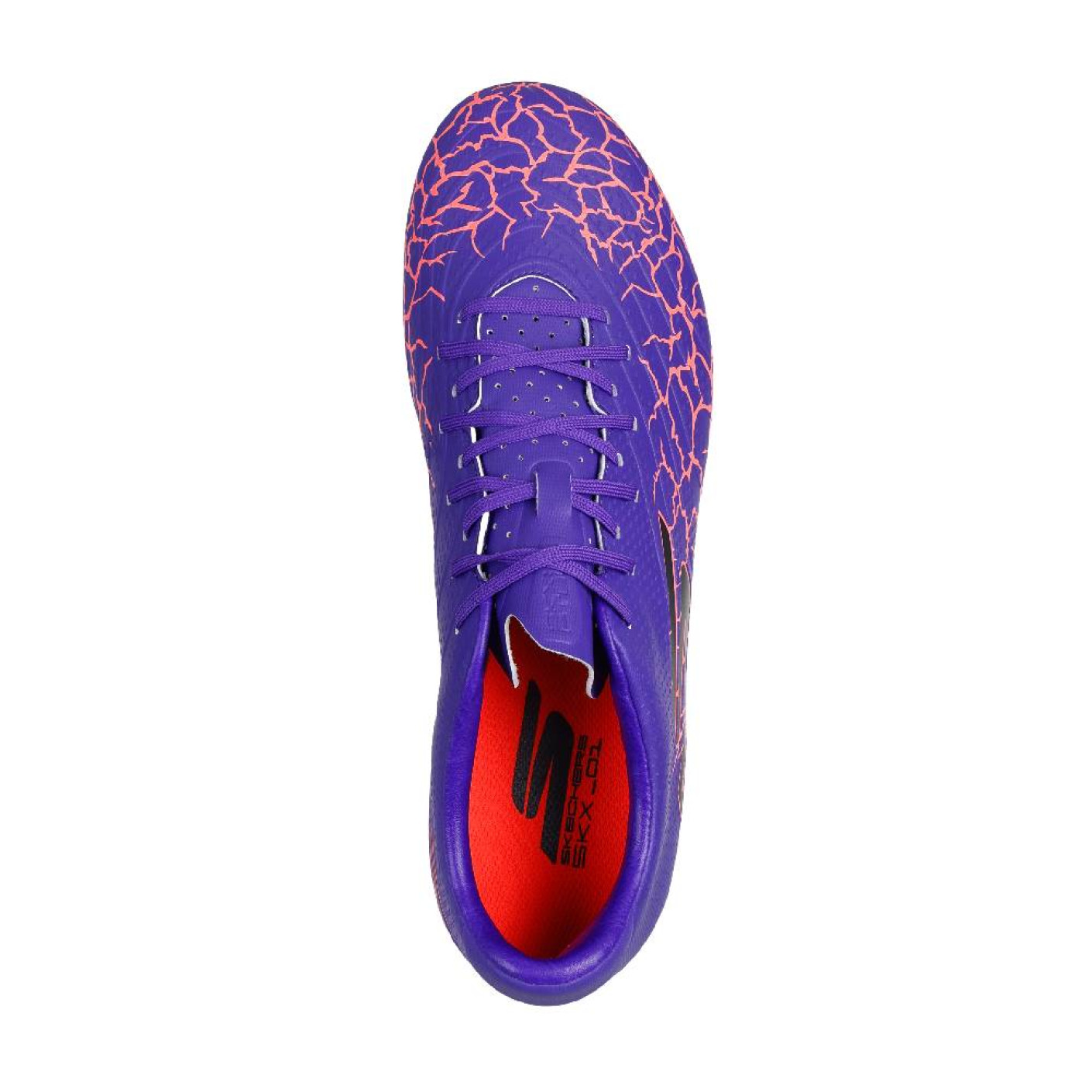 Skechers SKX_1.5 Academy Gras Voetbalschoenen (FG) Paars Oranje Zwart