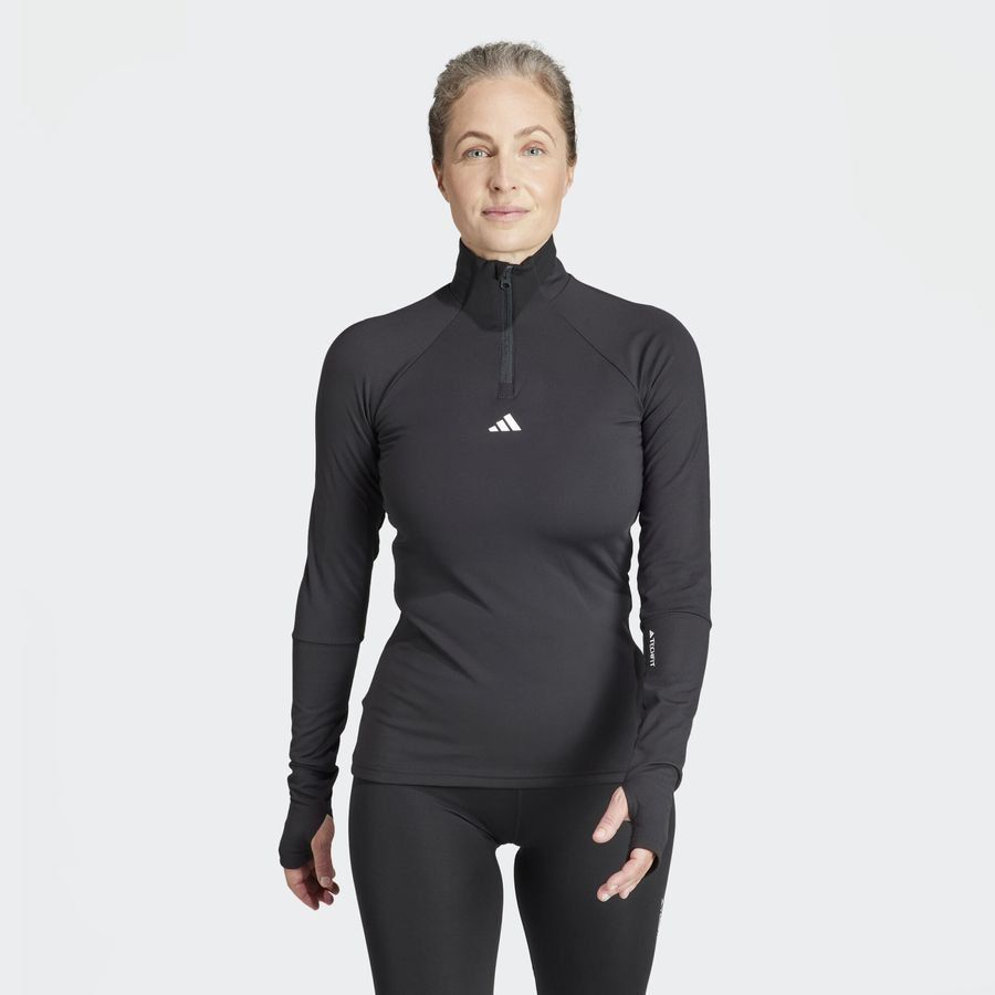 Adidas Haut d'entraînement à manches longues et zip 1/4 Techfit COLD.RDY