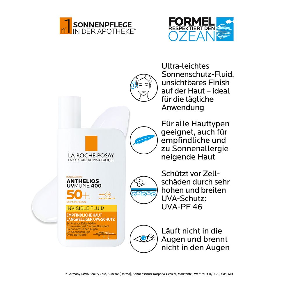 La Roche Posay Anthelios Invisible Fluid LSF 50+