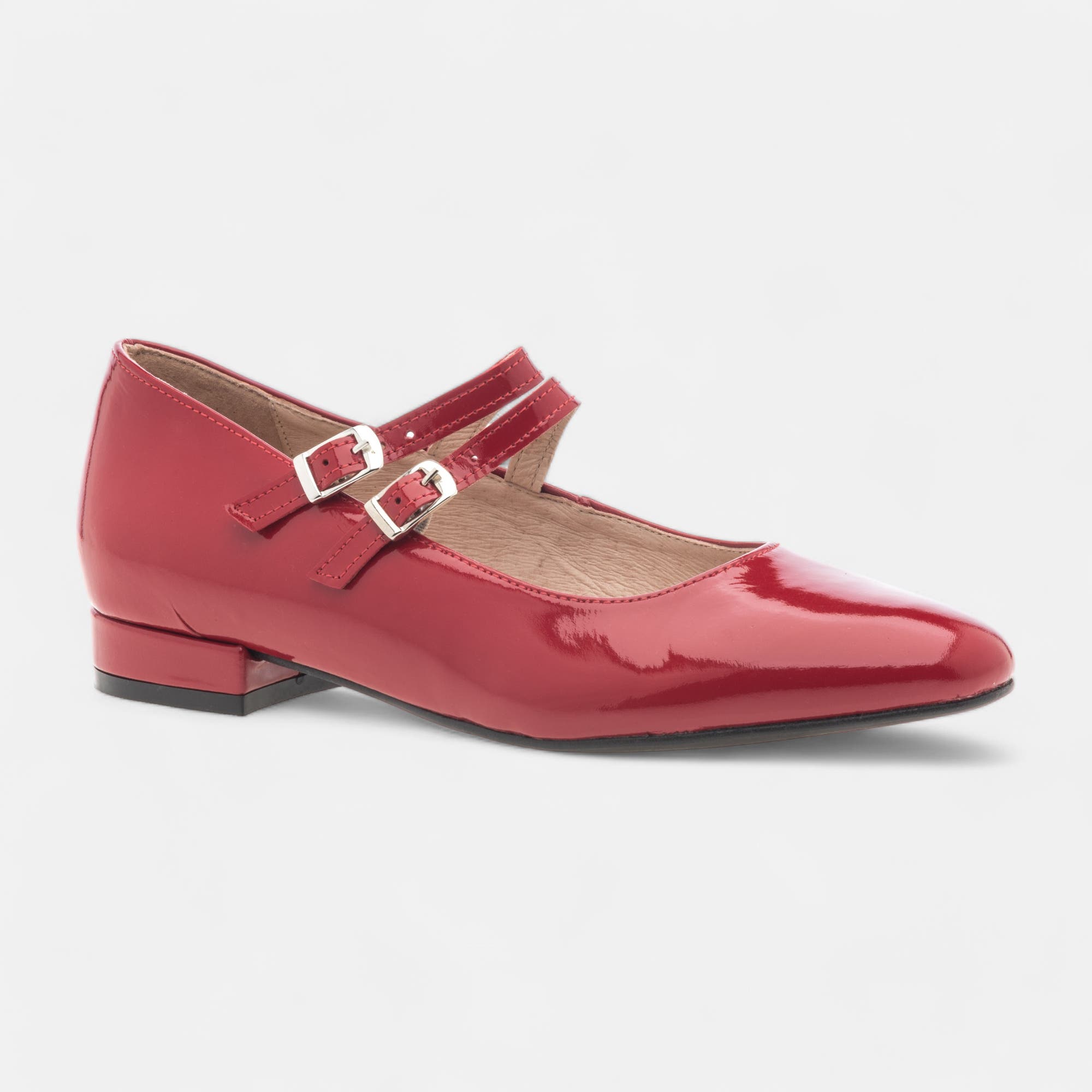 Babies Femme en cuir rouge