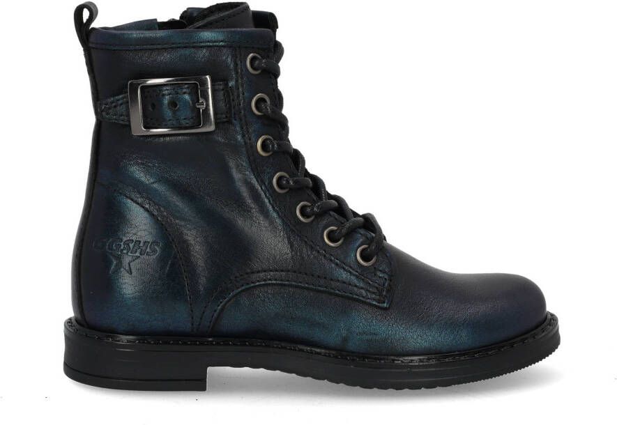 Giga Veterboots zwart Leer Kinderschoenen