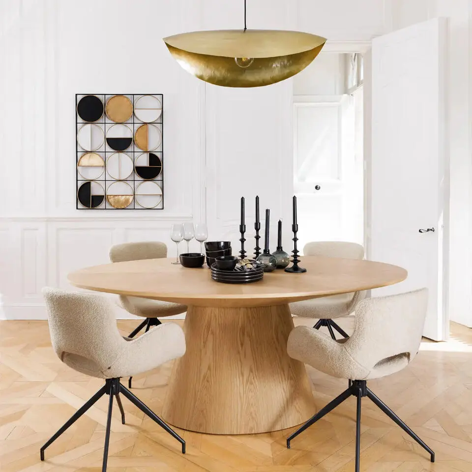 Atmosphera kaarsen kandelaar - dinerkaarsen - zwart - H26 cm