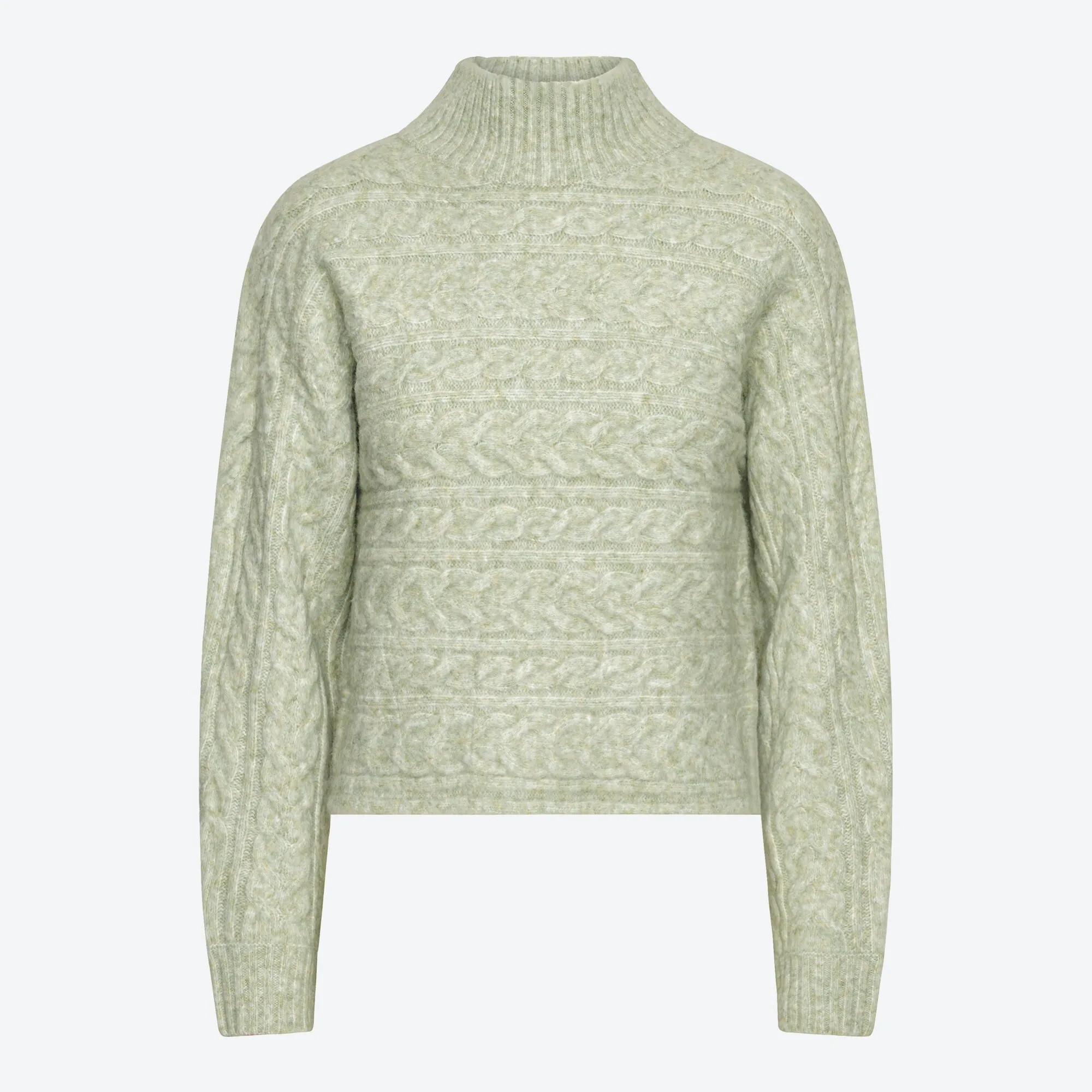 Damen-Pullover mit Zopfmuster