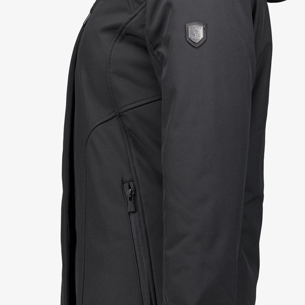 Kjelvik dames softshell parka jas zwart