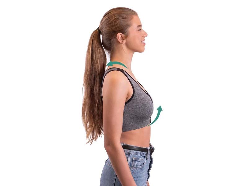 Anodyne Posture BH Damen grau L Sport Büstenhalter für eine gute Körperhaltung