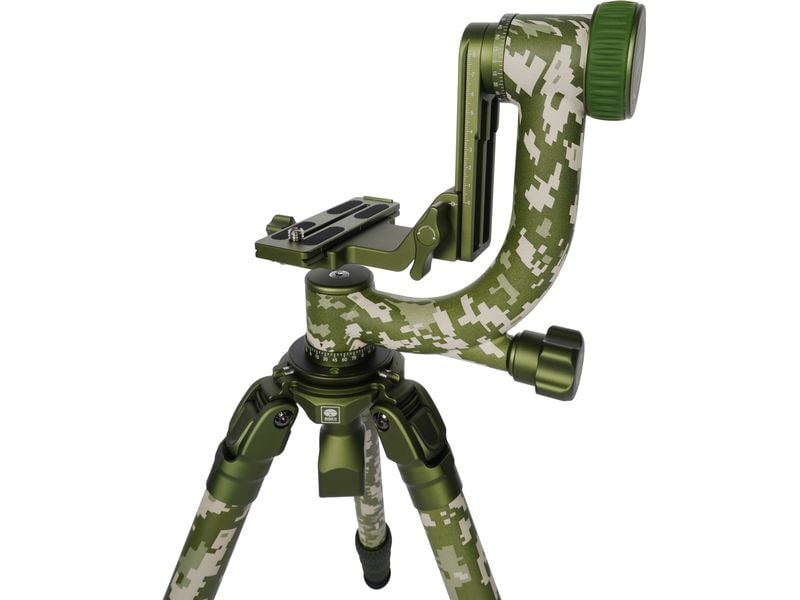 Sirui Stativ Explorer CT-3204 mit CH20 Camouflage Robustes Outdoor Stativ