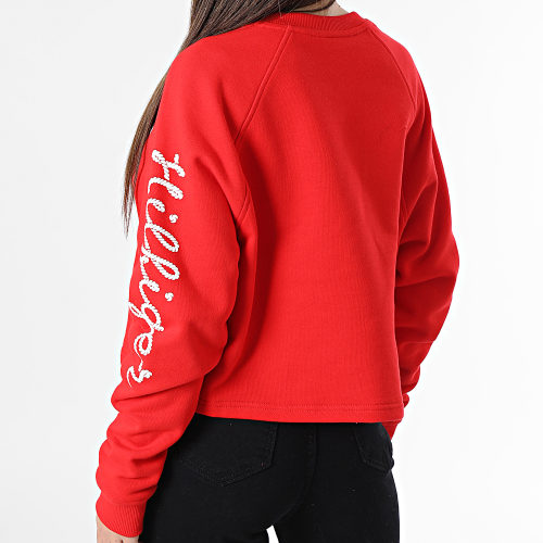 Sweat Crewneck Femme Rope Puff Print 7794 Rouge