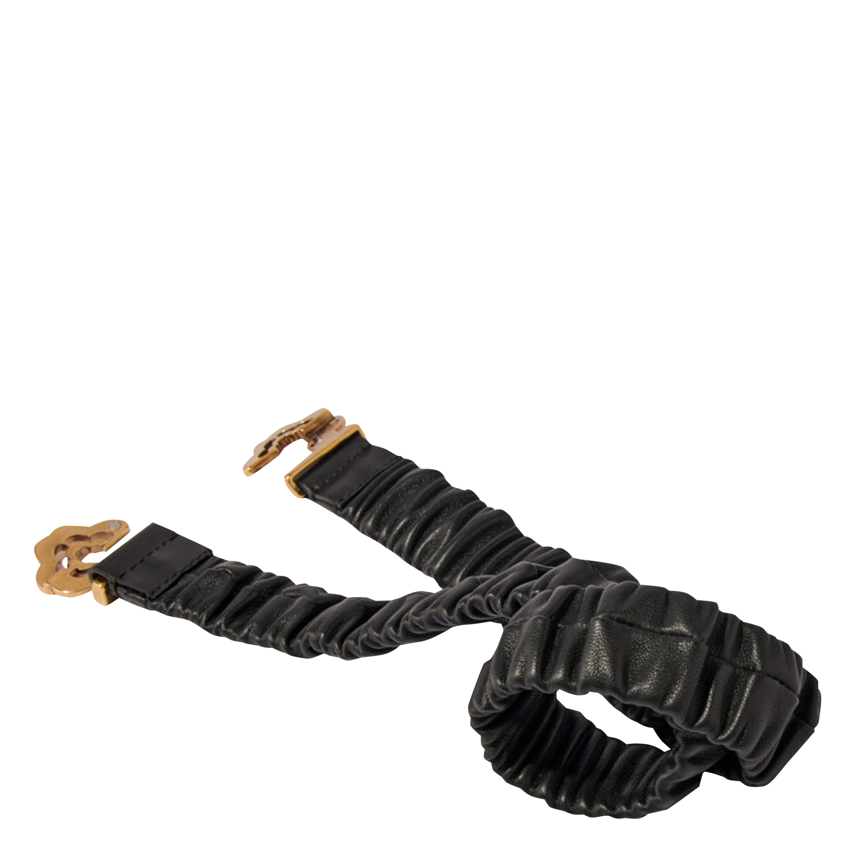 STRETCH CLOVER - Ceinture en cuir | Noir