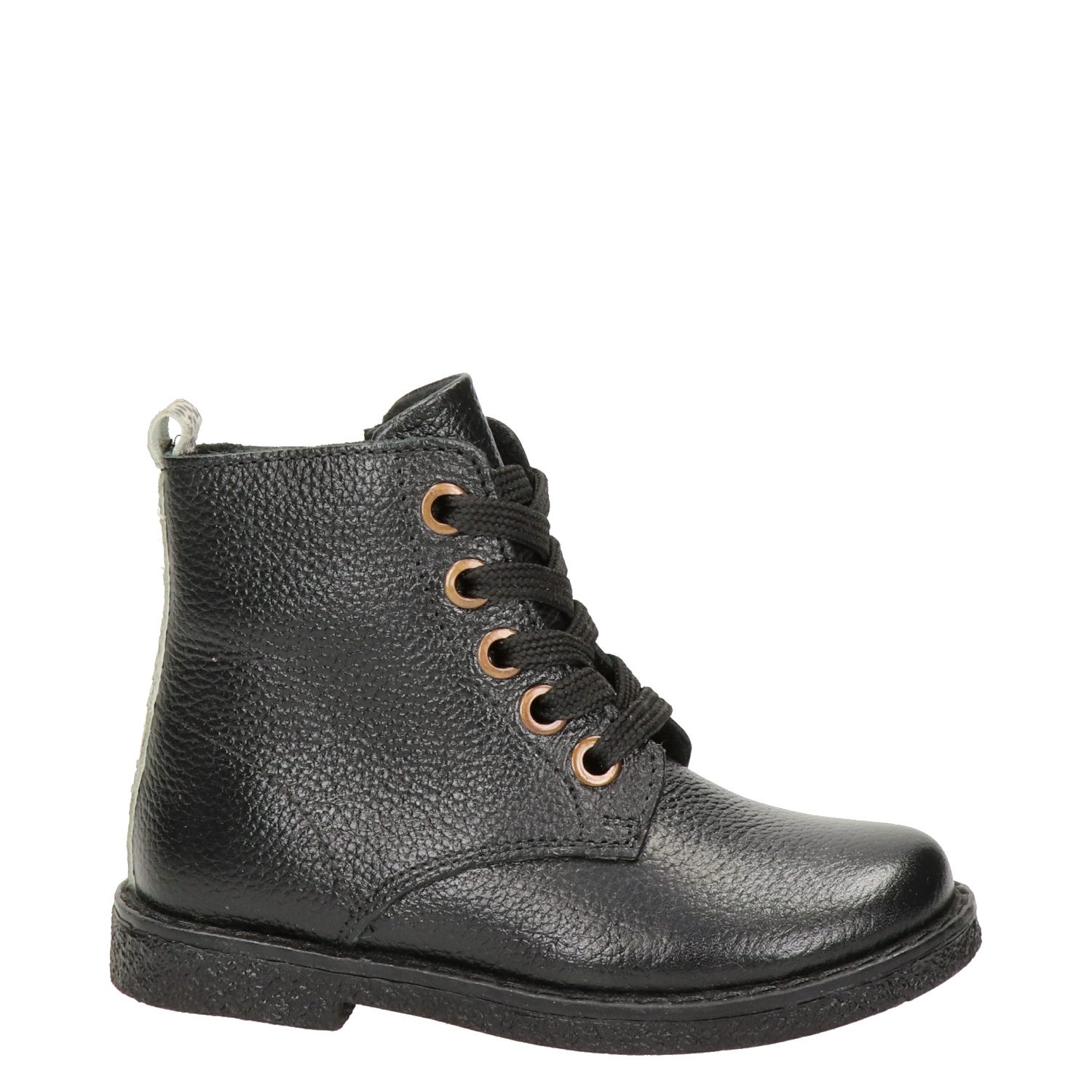 Kids meisjes veterboot Nelson Kids Zwart