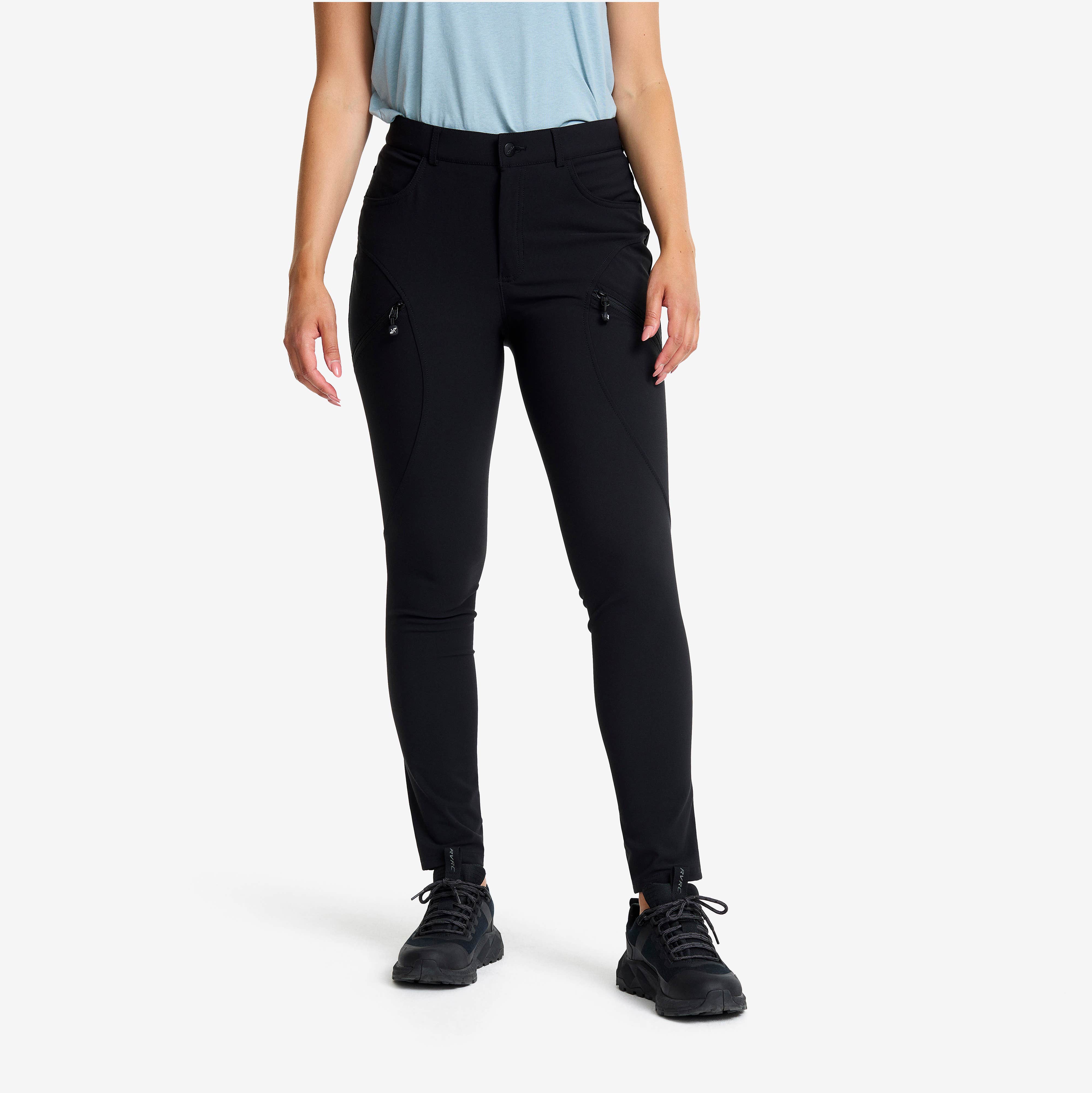 Bouncer Highwaist Jeans Dame Black