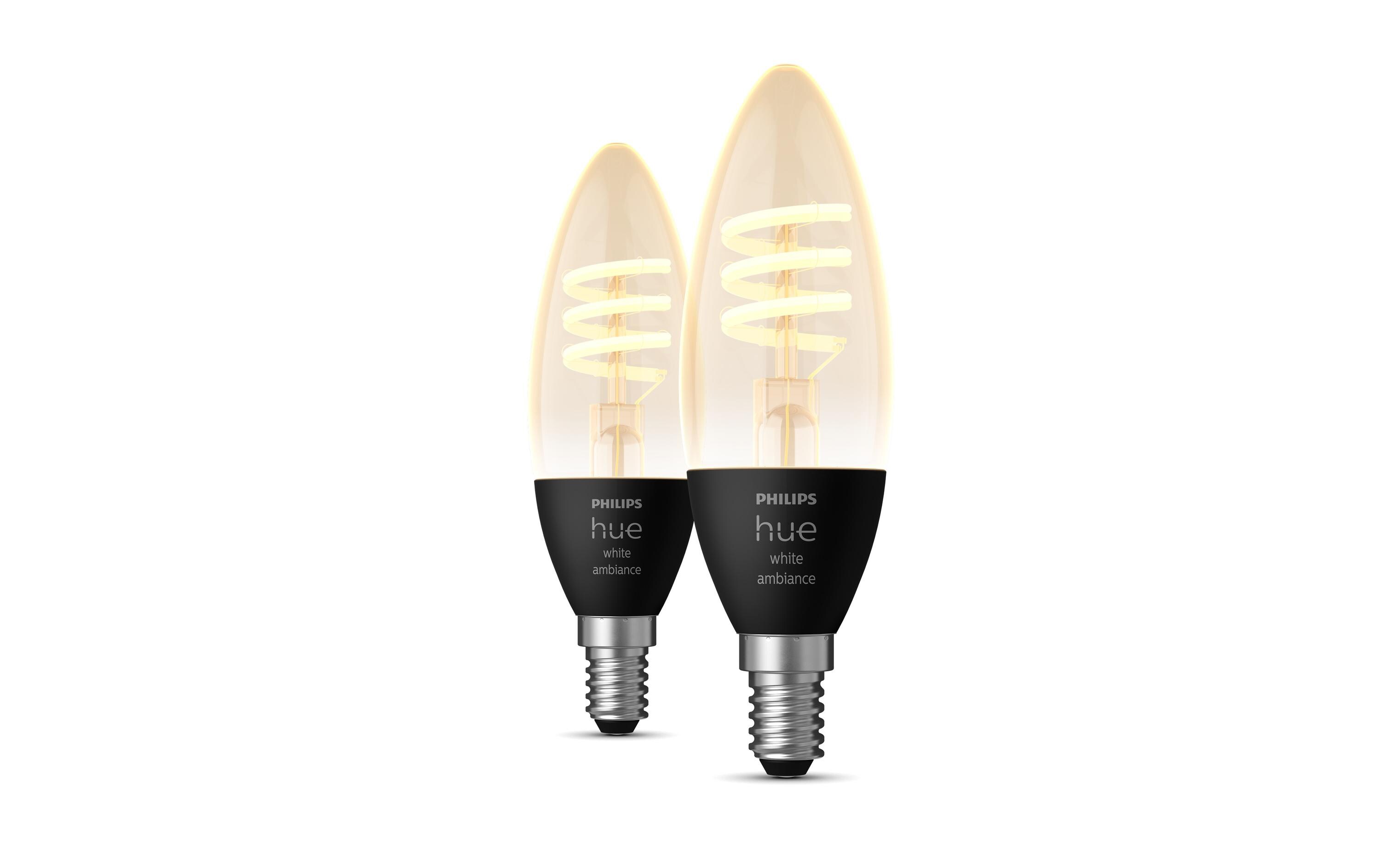 Leuchtmittel White Amb. Filament E14 DoppelpackSmartes Hue E14-Leuchtmittel
