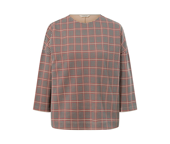 Sweatshirt mit 3/4-Arm, Hahnentritt