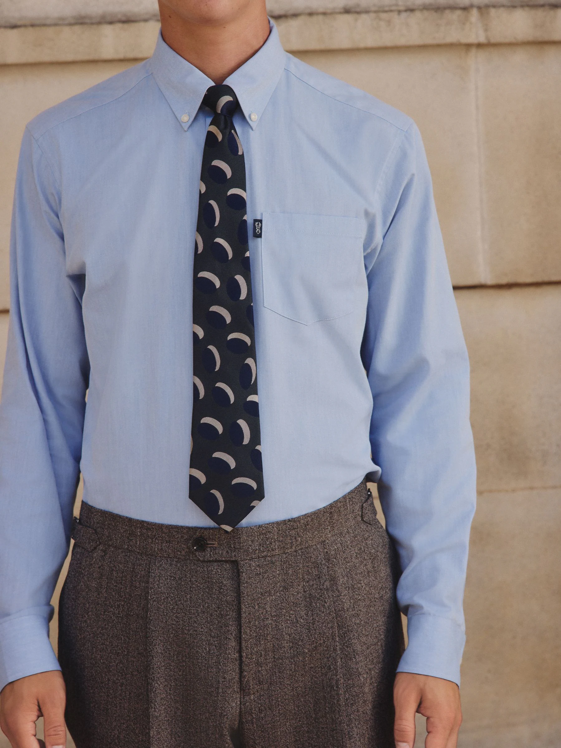 Groen - Retro Patterned Tie