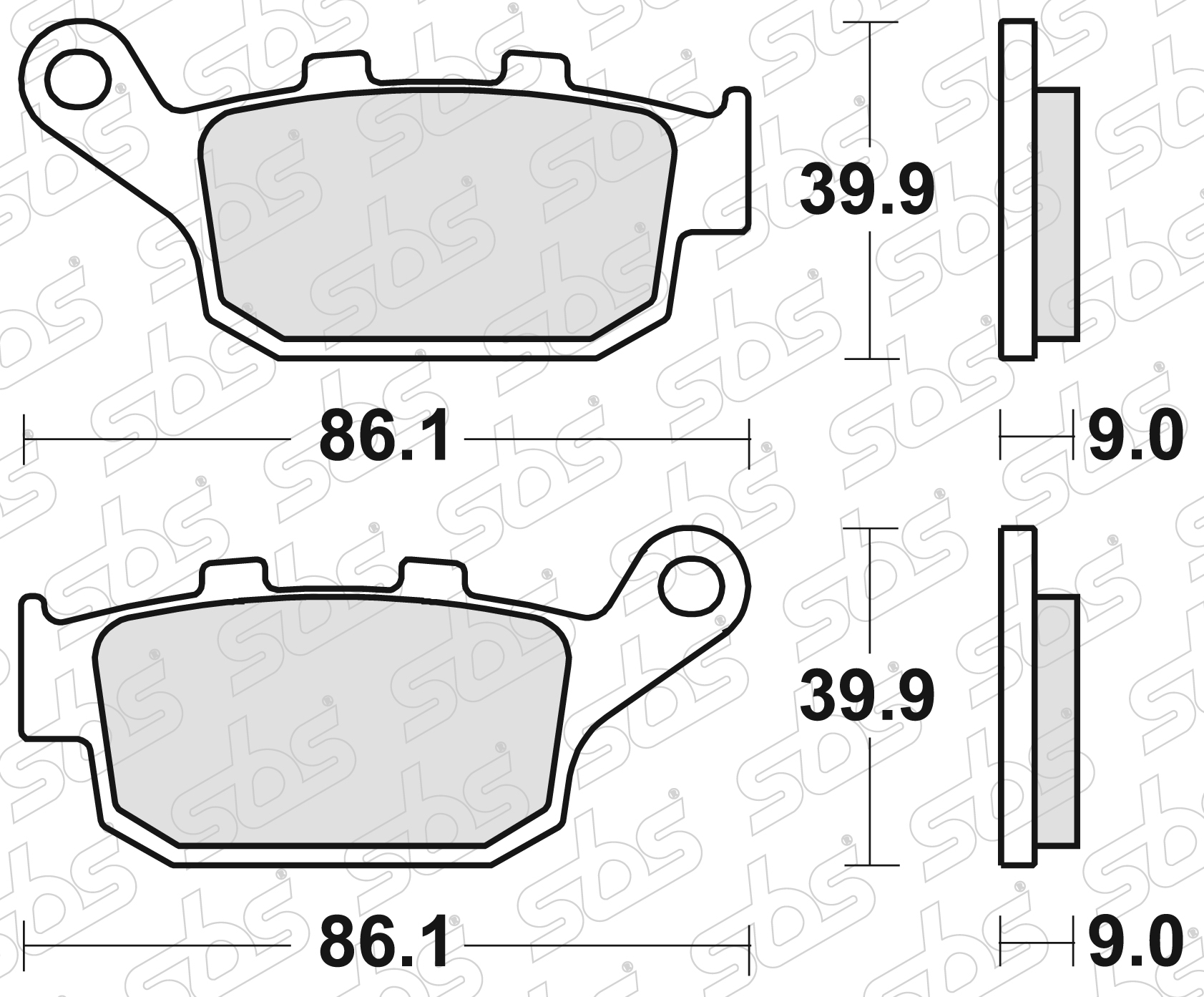 SBS - Plaquettes de frein 881 LS