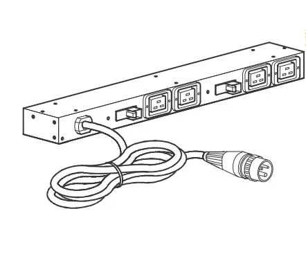 APC Basic Rack PDU AP6032A - Strømfordelingsenhed (rackversion) - AC 200-240 V - input: IEC 60309 32A - output-stikforbindelser: 4 (IEC 60320 C19 16A) - 3.65 m ledning - for P/N: AR3103SP, AR3106SP, SRT1000RMXLI, SRT1000RMXLI-NC, SRT10RMXLIX806, SRT5