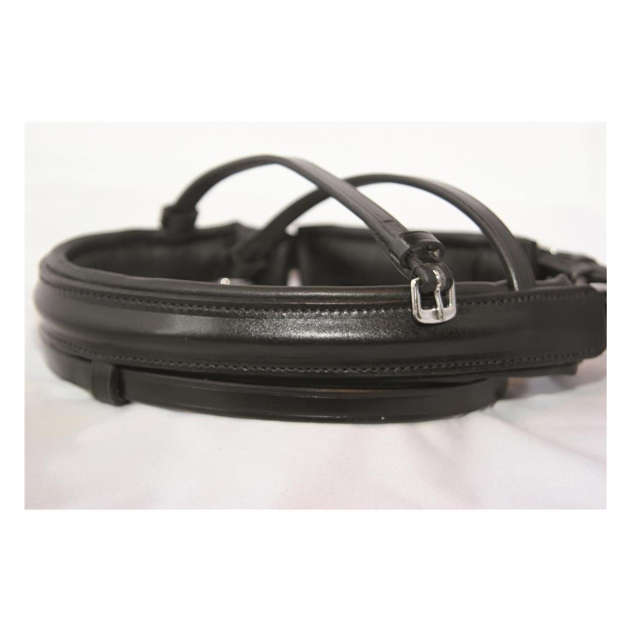 Hans Melzer Horse Equipment Hans Melzer Reithalfter standard schwedisch kombiniert schwarz/silber WB (Warmblut)