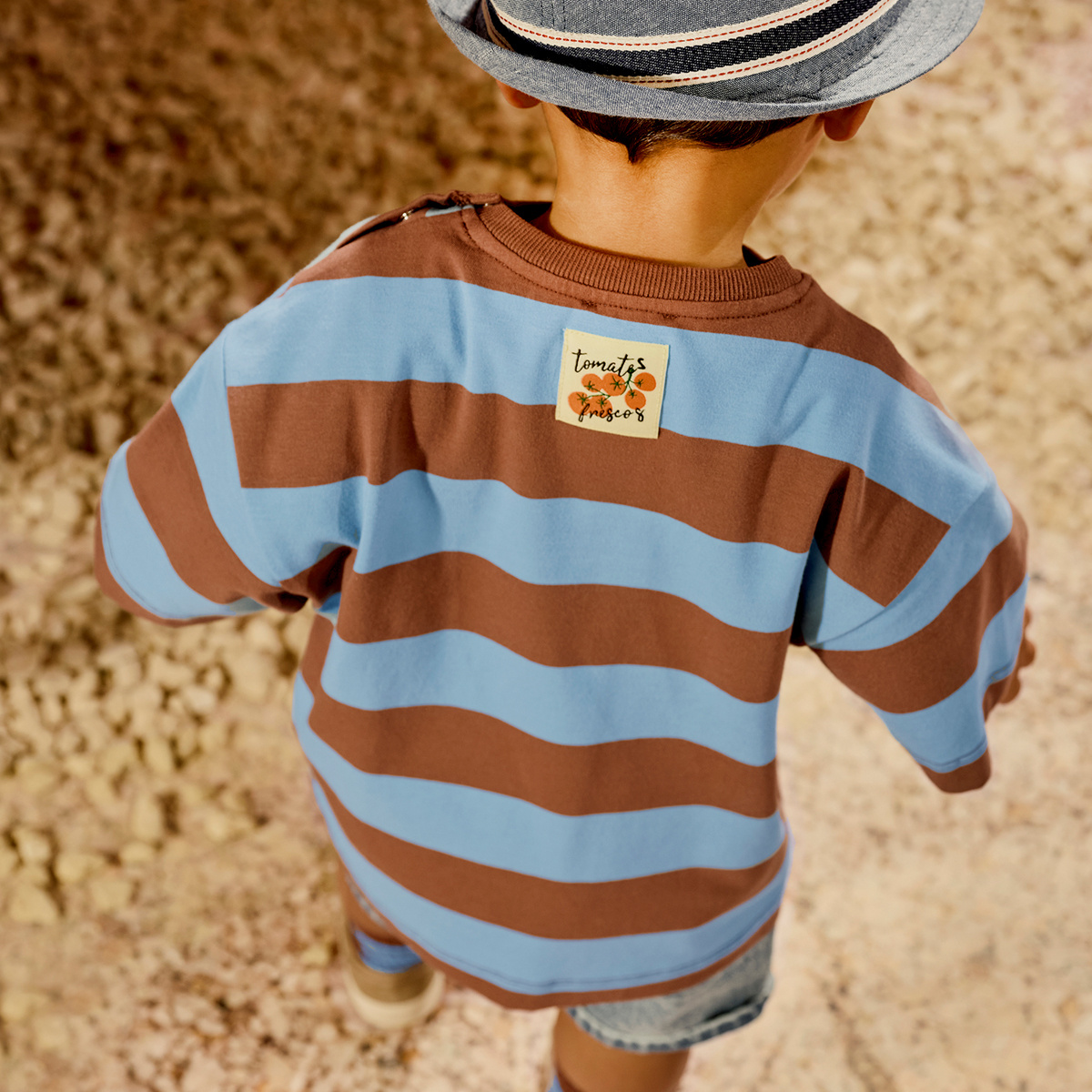 Z8 mini Z8 mini shirt Zeyd blush brown / surfing blue