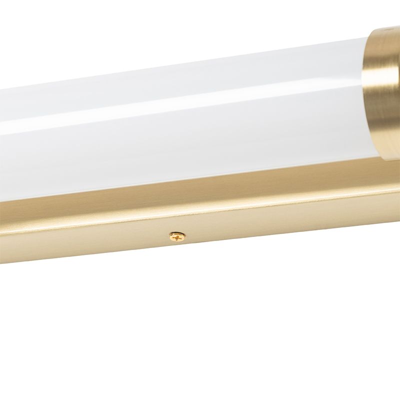 Wandlamp wit met goud incl. LED 3-staps dimbaar IP44 - Yordi