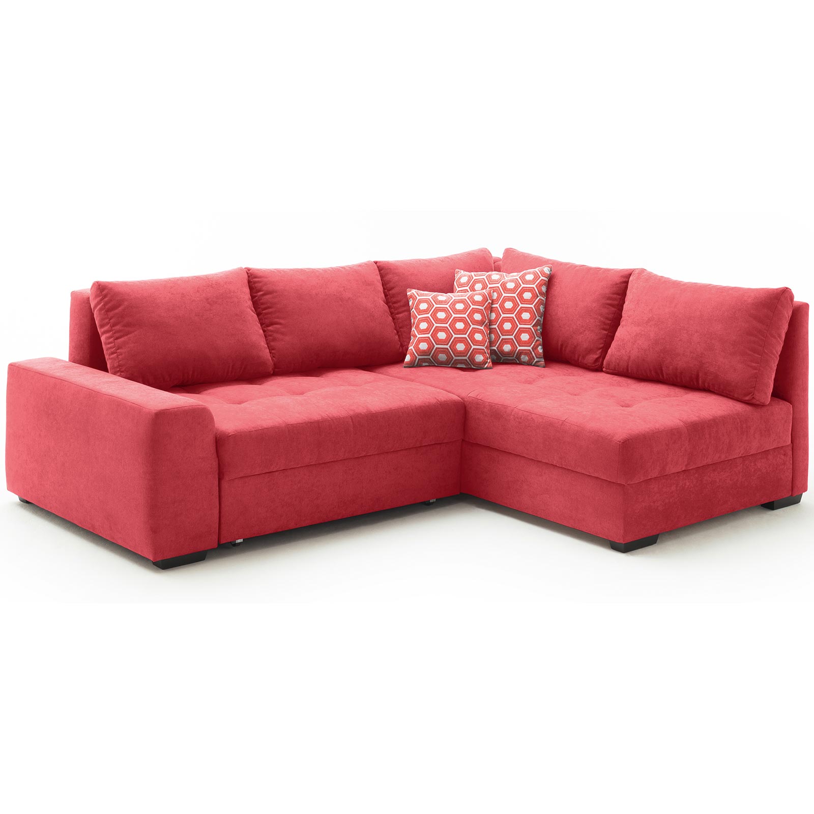 ELLA@home Boxspringsofa - rot - Dauerschläfer