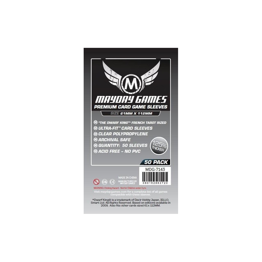 Mayday - French Tarot Sleeves - Premium - 61x112mm - 50p