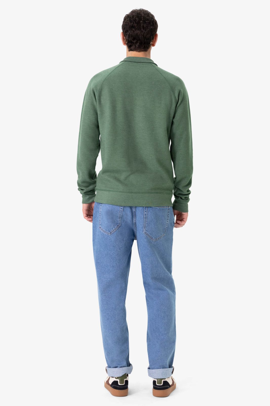 Groene sweater met rits