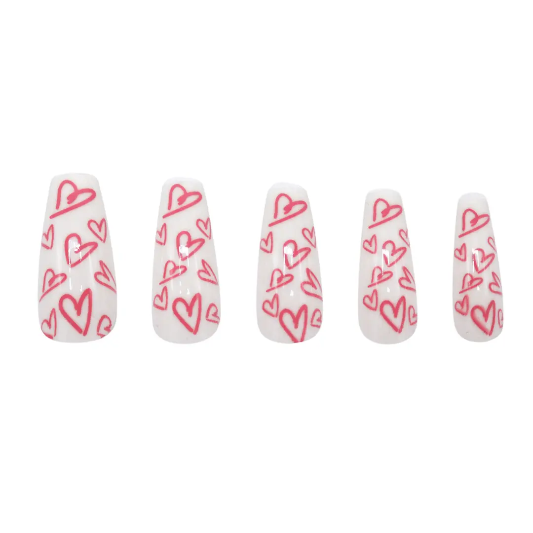 Press On French Nails Sweethearts