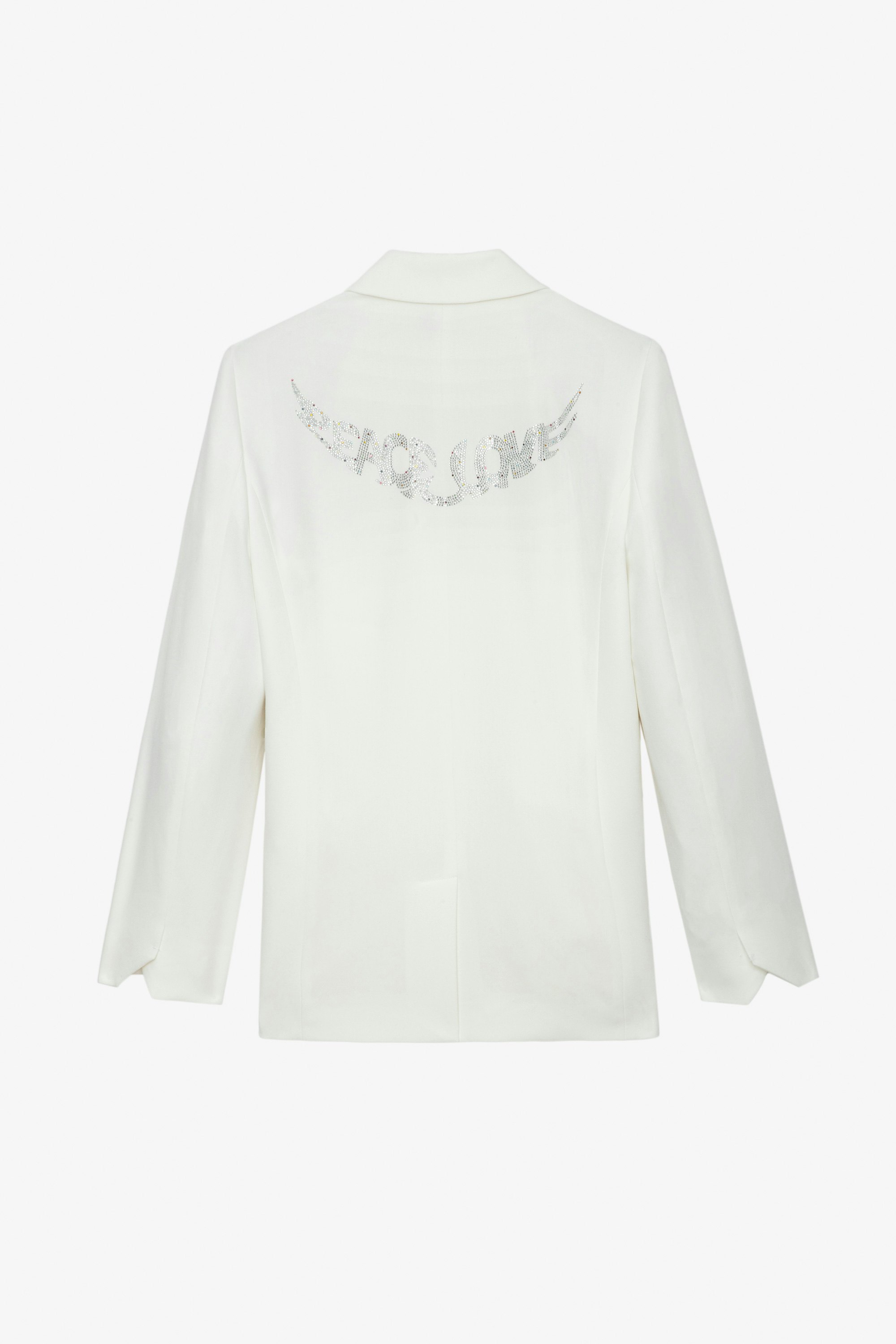 Blazer Visit Peace & Love Strass