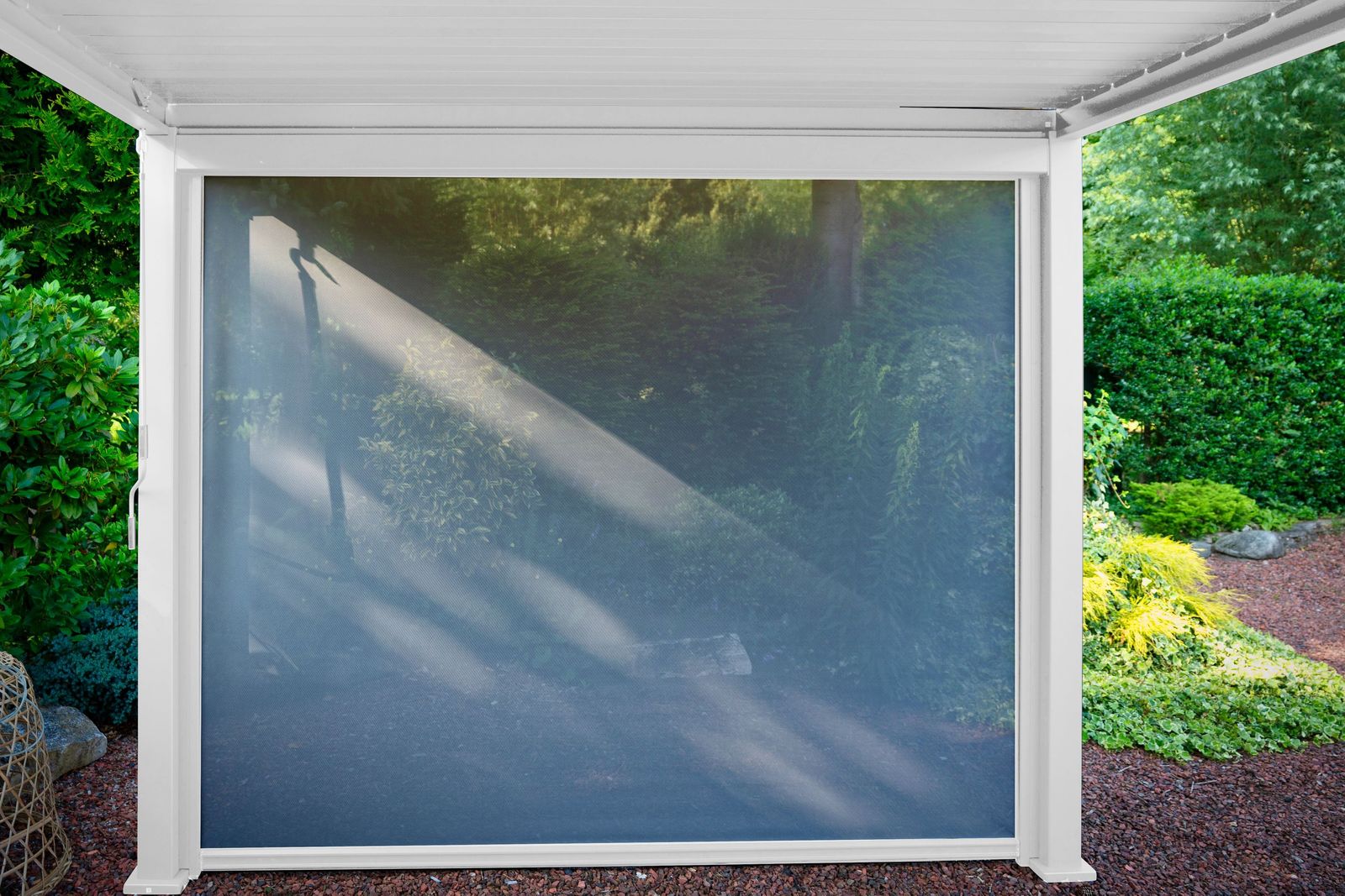 Novum Orion 300 Pull Down windscherm - White