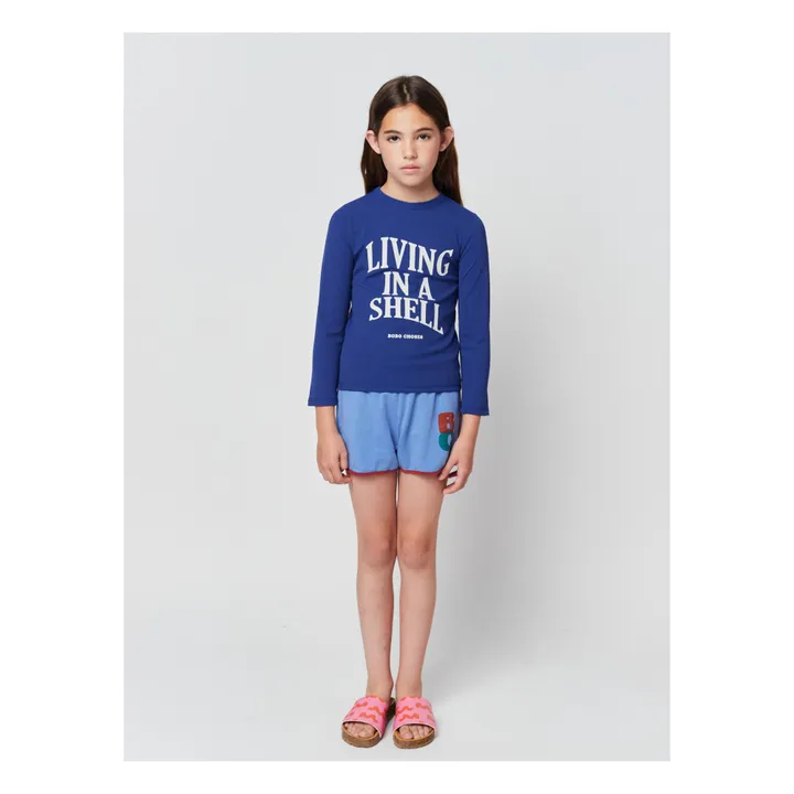 Bobo Choses T-Shirt Anti-UV Living In A Shell | Bleu marine
