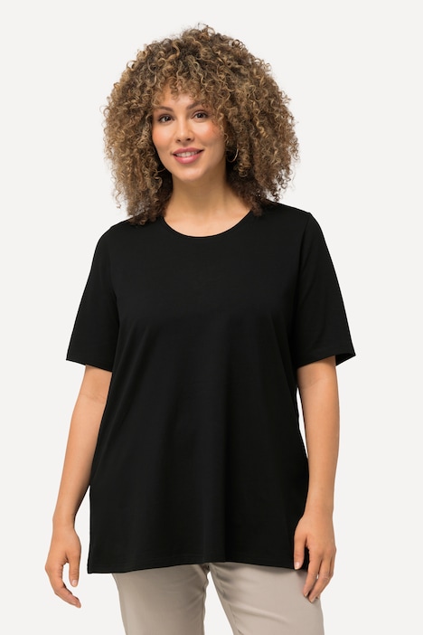 T-Shirt, A-Linie, Rundhalsausschnitt, Halbarm